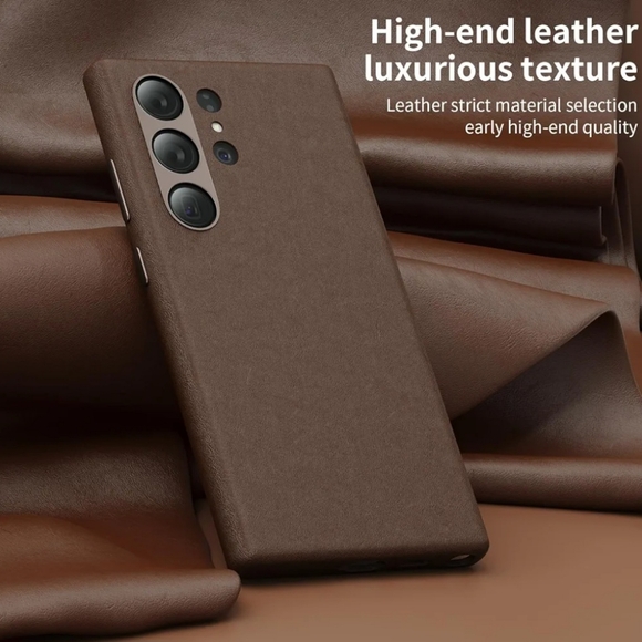 Geniune Leather Case for Samsung Galaxy S24 Ultra - Picture 2 of 3